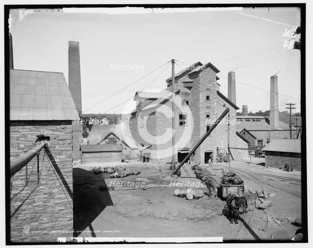 Calumet and Hecla smelters, Lake Linden, Mich., between 1900 and 1906. Creator: Unknown.