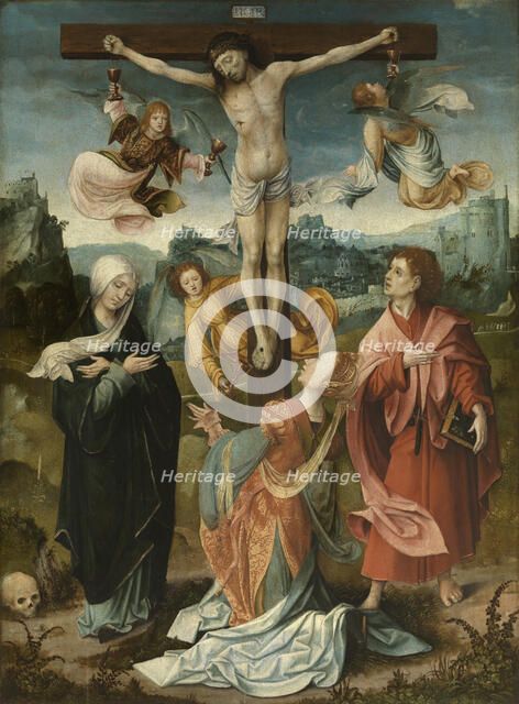 Calvary, 1520-1529. Creator: Master of the Von Groote Adoration.