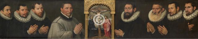 Calvary Amongst Portraits, 1590. Creator: Anon.