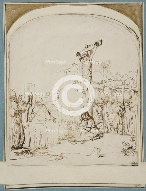 Calvary, c1650s. Creator: Rembrandt Harmensz van Rijn.