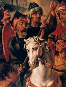 Calvary detail from centre panel, 1545-1550. Artist: Maerten van Heemskerck