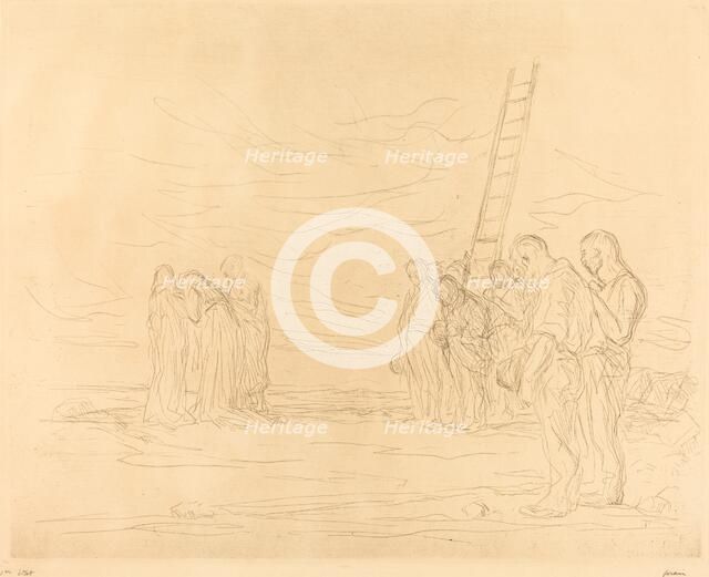 Calvary (first plate), 1902. Creator: Jean Louis Forain.