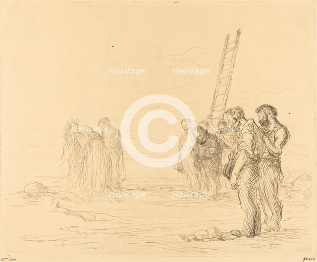 Calvary (first plate), 1902. Creator: Jean Louis Forain.