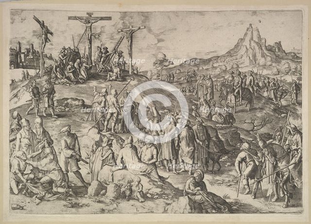 Calvary (Golgotha), 1517. Creator: Lucas van Leyden.