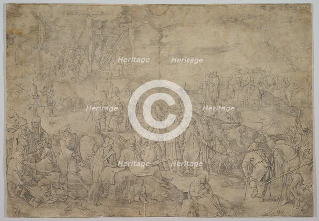 Calvary (Golgotha), 1517. Creator: Lucas van Leyden.