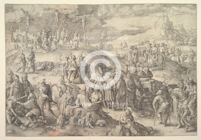 Calvary (Golgotha), 1517. Creator: Lucas van Leyden.