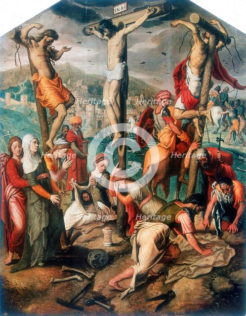 'Calvary', late 16th century. Artist: Pieter Piertsz the Elder