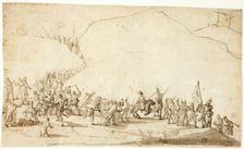 Calvary (recto); Sketch of Lower Part of Right Leg (verso), n.d. Creator: Unknown