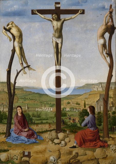 Calvary, Second Half of the 15th cen.. Artist: Antonello da Messina (ca 1430-1479)