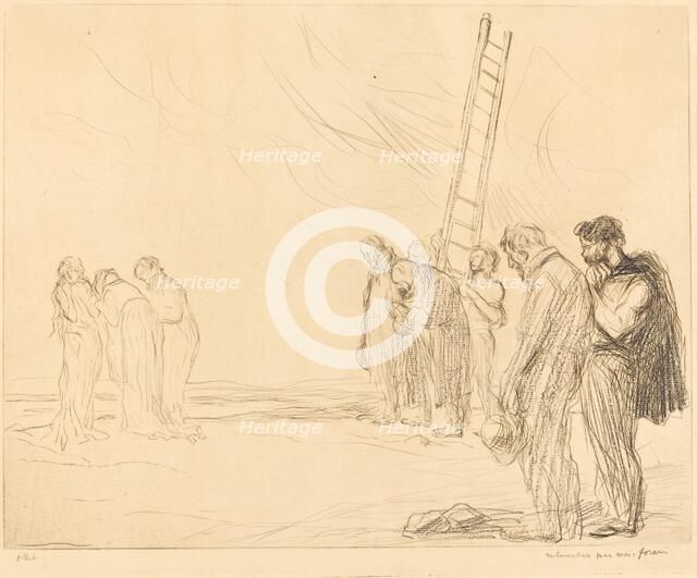 Calvary (second plate), 1902. Creator: Jean Louis Forain.