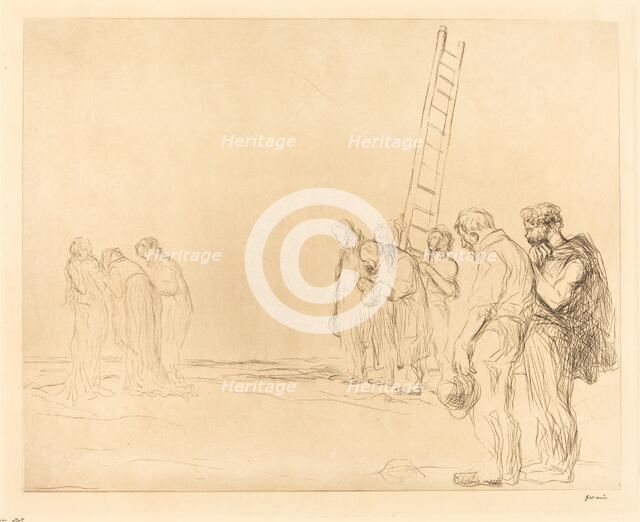Calvary (second plate), 1902. Creator: Jean Louis Forain.