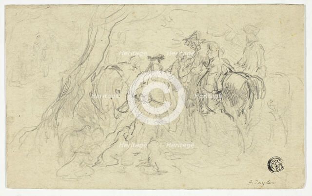 Calvarymen Beside Tree, n.d. Creator: John Frederick Tayler.