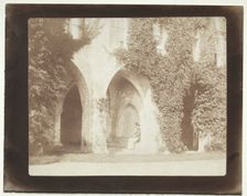 Calvert Jones Seated in the Sacristy of Lacock Abbey, 1845. Creator: William Henry Fox Talbot (British, 1800-1877)