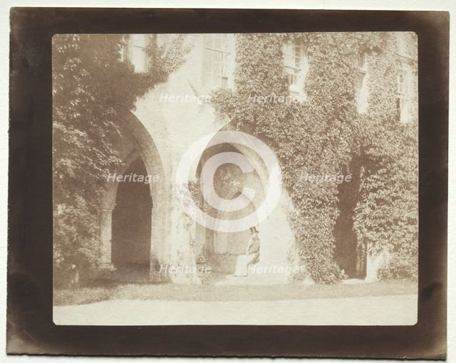 Calvert Jones Seated in the Sacristy of Lacock Abbey, 1845. Creator: William Henry Fox Talbot (British, 1800-1877).