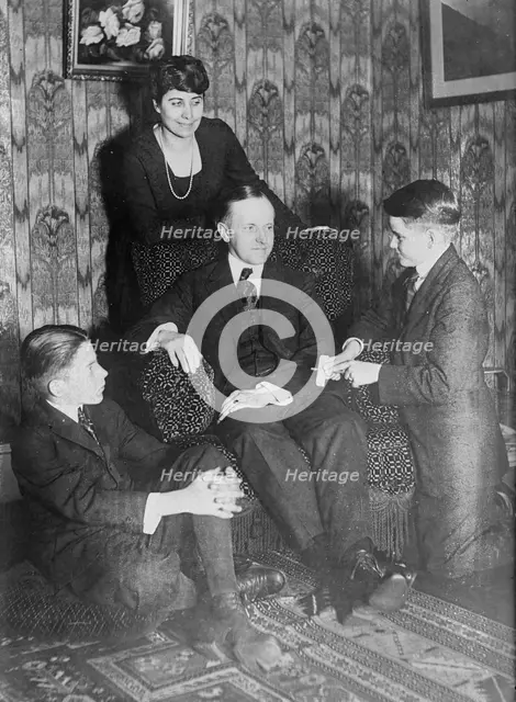 Calvin Coolidge & family, between c1915 and c1920. Creator: Bain News Service.