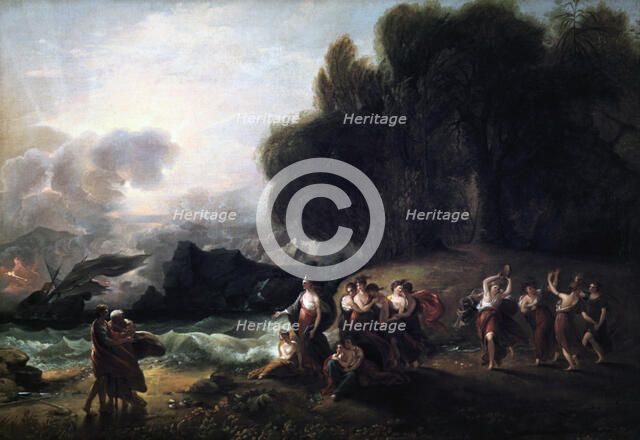 'Calypso's Reception of Telemachus and Mentor', 1801.  Artist: Benjamin West