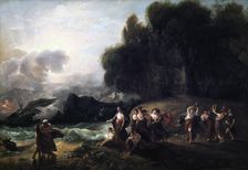 Calypso's Reception of Telemachus and Mentor 1801. Artist: Benjamin West
