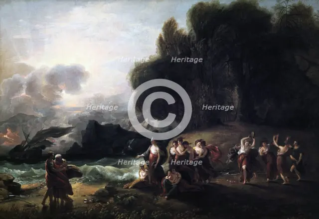 'Calypso's Reception of Telemachus and Mentor', 1801.  Artist: Benjamin West
