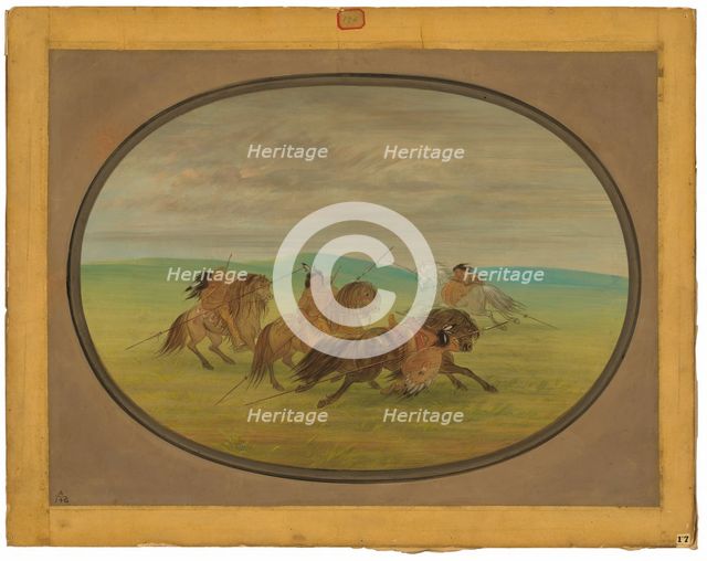 Camanchee Horsemanship, 1861/1869. Creator: George Catlin.