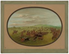 Camanchees Moving, 1861/1869. Creator: George Catlin
