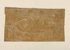 Cambronne at Waterloo (Furnishing Fabric), France, 1820/25. Creator: Hartmann et Fils
