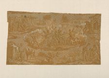 Cambronne at Waterloo (Furnishing Fabric), France, 1820/25. Creator: Hartmann et Fils