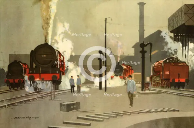'Camden Town Engine Sheds, c. 1935', (1945).  Creator: Norman Wilkinson.