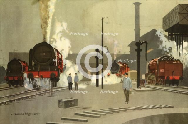 'Camden Town Engine Sheds, c. 1935', (1945).  Creator: Norman Wilkinson.