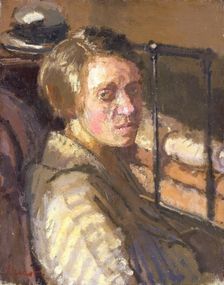 Camden Town portrait 1915-16. Creator: Walter Richard Sickert