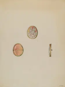 Cameo Brooch, c. 1936. Creator: Michael Fenga