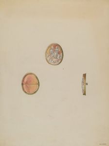 Cameo Brooch, c. 1936. Creator: Michael Fenga