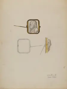 Cameo Brooch, c. 1936. Creator: Grace Halpin