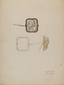 Cameo Brooch, c. 1936. Creator: Grace Halpin