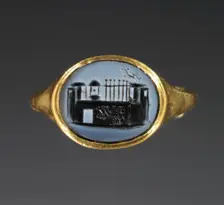 Cameo Gem Inset Into a Hollow Ring, 1st century A.D. Creator: Unknown