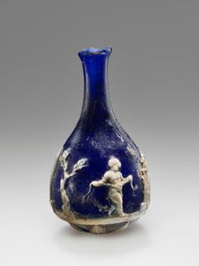 Cameo Glass Flask, 25 B.C.-A.D. 25. Creator: Unknown
