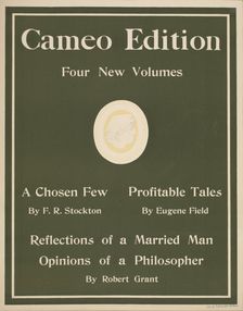 Cameo edition, c1895 - 1911. Creator: Unknown