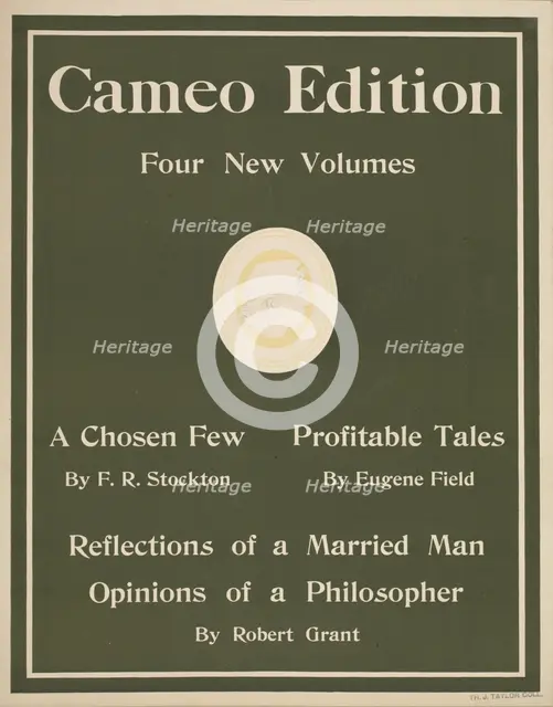 Cameo edition, c1895 - 1911. Creator: Unknown.