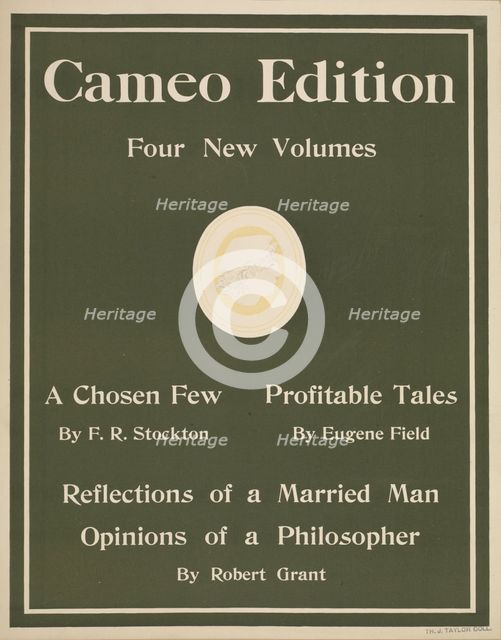 Cameo edition, c1895 - 1911. Creator: Unknown.
