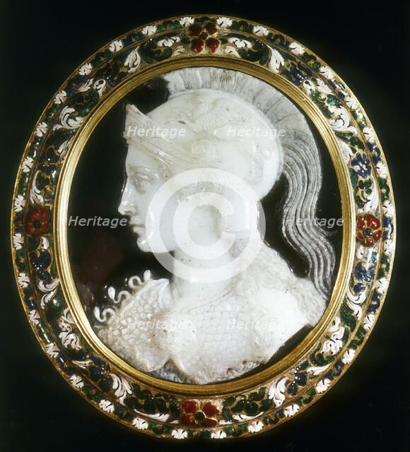 Cameo of Minerva, Roman goddess of wisdom. Artist: Unknown