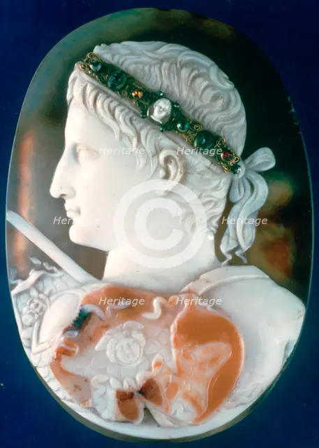 Cameo of the Emperor Augustus. Artist: Unknown