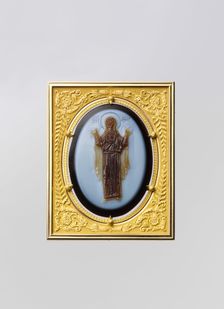 Cameo of the Virgin and Child, Byzantine, ca. 1050-1100 (cameo); ca. 1800 (frame). Creators: Adrien Jean Maximilien Vachette, Unknown