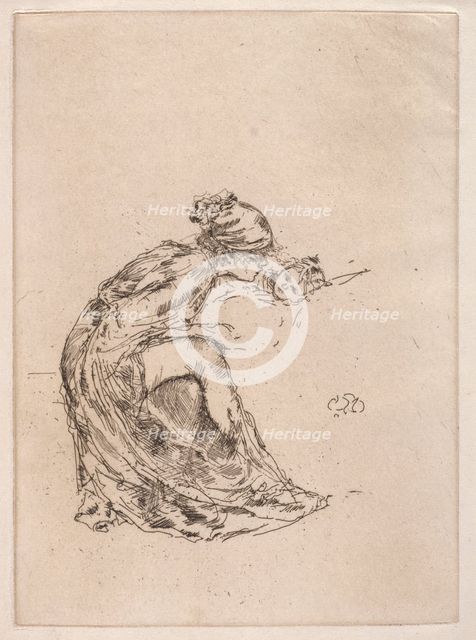 Cameo, No. 1 (Mother and Child), c. 1890-1893. Creator: James McNeill Whistler (American, 1834-1903).