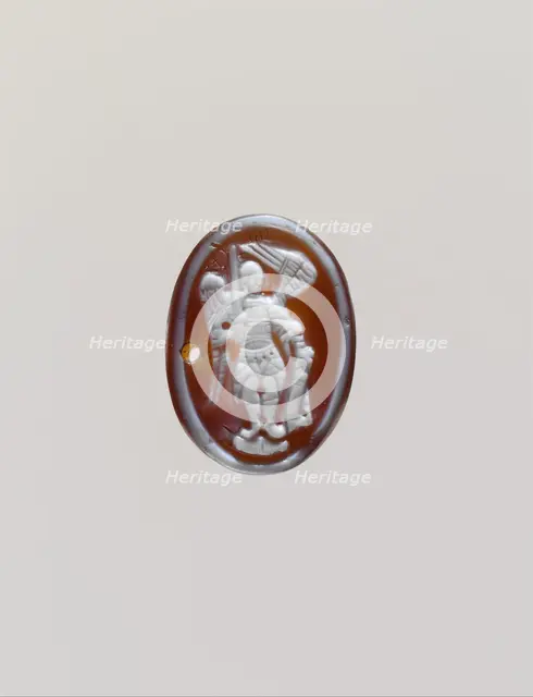 Cameo with the Archangel Michael, Byzantine, probably late 14th century. Creator: Unknown.