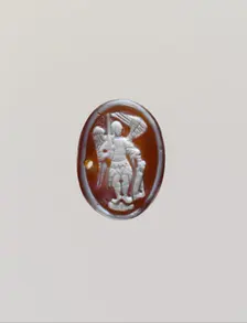 Cameo with the Archangel Michael, Byzantine, probably late 14th century. Creator: Unknown