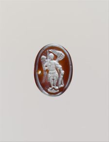 Cameo with the Archangel Michael, Byzantine, probably late 14th century. Creator: Unknown