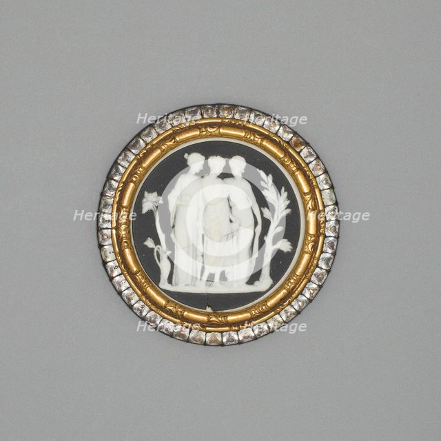 Cameo with Three Graces, Burslem, Late 18th century. Creator: Wedgwood.