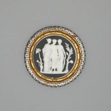 Cameo with Three Graces, Burslem, Late 18th century. Creator: Wedgwood