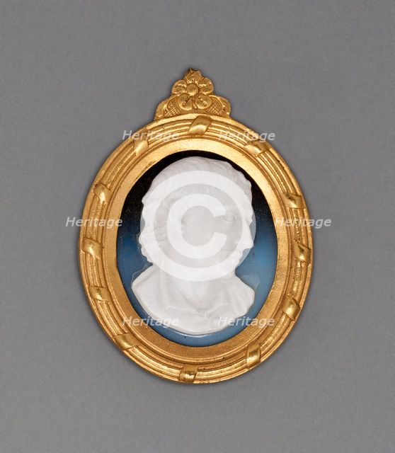 Cameo with Head of a Man, Burslem, Late 18th century. Creator: Wedgwood.