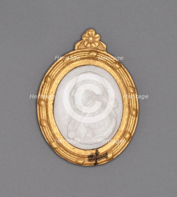 Cameo with Head of a Man, Burslem, Late 18th century. Creator: Wedgwood.