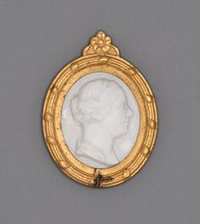 Cameo with Head of a Woman, Burslem, Late 18th century. Creator: Wedgwood